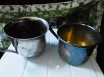 2 metal cups